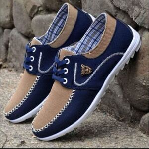 Men Casual Shoes Fashion Style Canvas Shoes Men Flat Walk